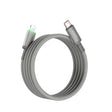 Wiwu Wi-C083 Maglink Serisi Işıklı Magnetik Type-C to Lightning PD Hızlı Şarj Özellikli Data ve Şarj Kablosu 27W 1M