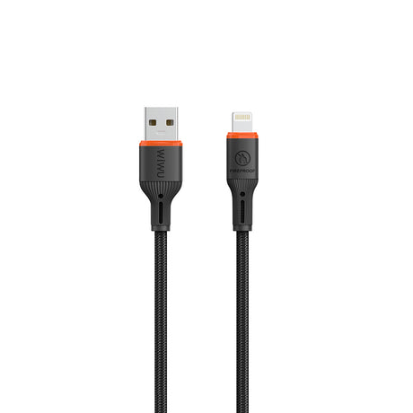Wiwu Wi-C095 FlameGuard Serisi USB-A to Lightning Data ve Şarj Kablosu 1.2M