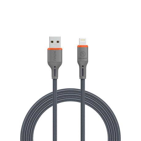 Wiwu Wi-C095 FlameGuard Serisi USB-A to Lightning Data ve Şarj Kablosu 1.2M