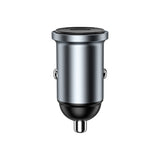 Wiwu Wi-CC030 Nano Lite Serisi Type-C + USB-A Hızlı Şarj Özellikli Akım Korumalı Araç Şarj Aleti PD ve QC3.0 35W