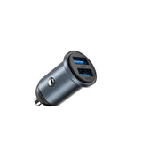 Wiwu Wi-CC031 Nano Lite Serisi Dual USB-A Hızlı Şarj Özellikli Araç Şarj Aleti PD 12W