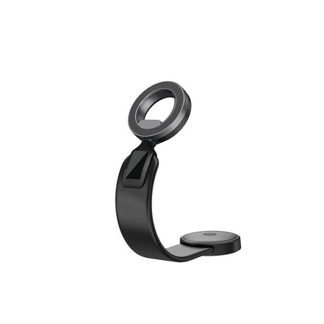 Wiwu Wi-CH053 Mago Serisi Magnetik M-safe Uyumlu Bükülebilen Eğimi ve Düz Zemin Araç Telefon Tutacağı