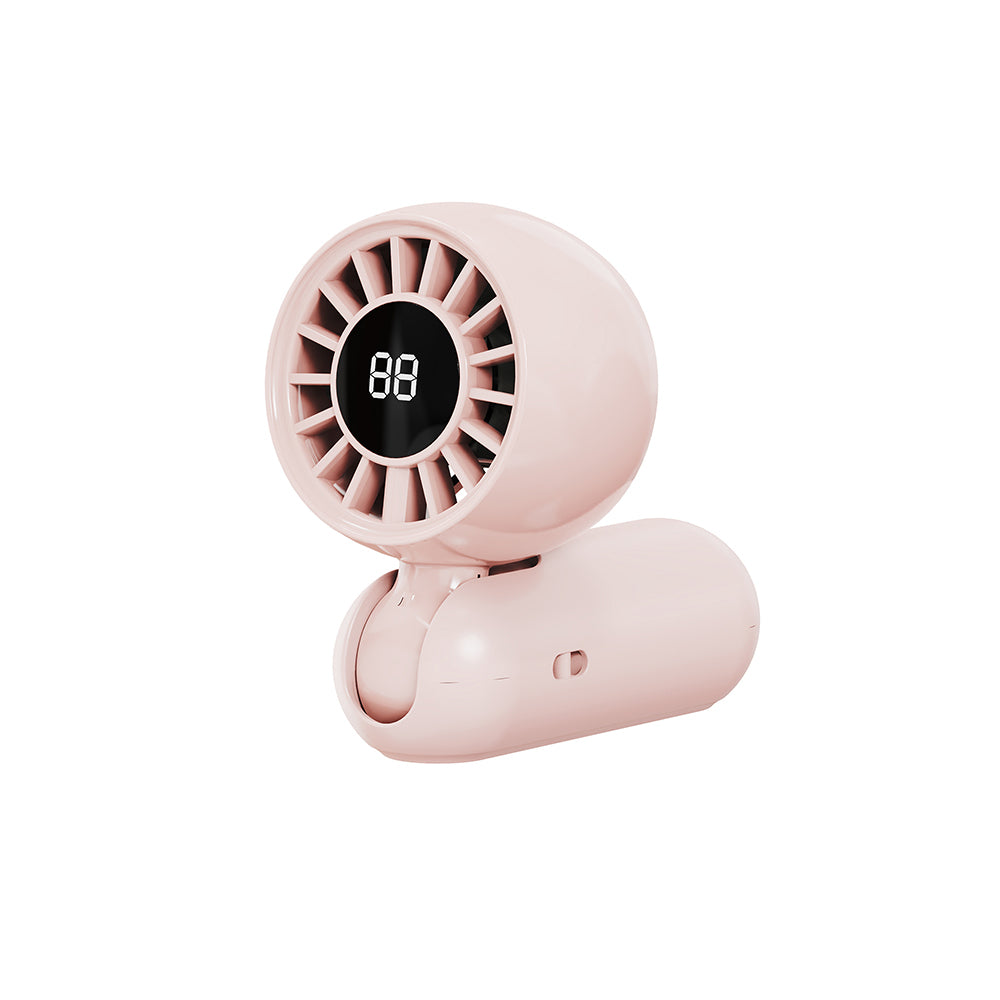 Wiwu Wi-FS017 Bubble Mini Pro Serisi 3 Kademeli Dijital LED Göstergeli Katlanabilir Portatif Soğutucu El Fanı