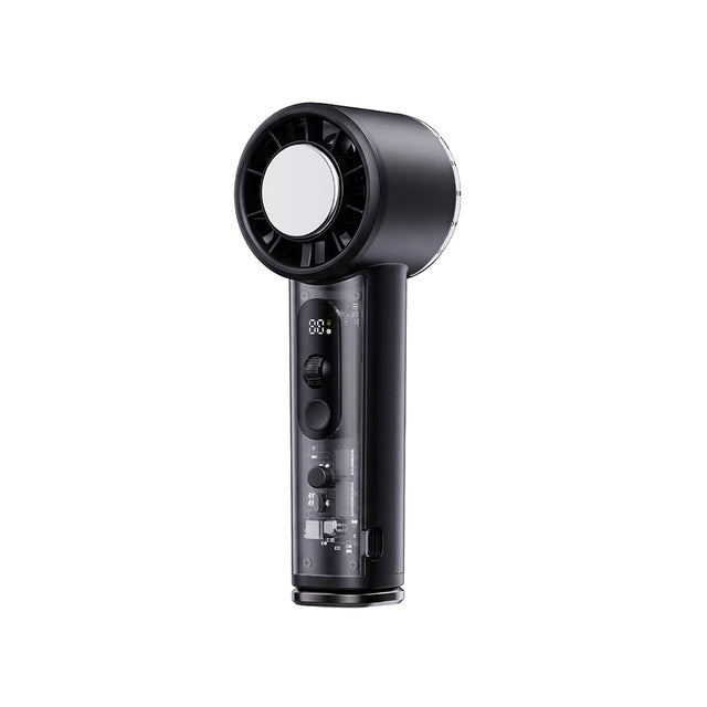 Wiwu Wi-FS019 Ice Engine Turbo Fan Serisi Dijital LED Göstergeli Şeffaf Tasarım Portatif Soğutucu El Fanı