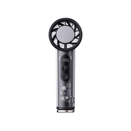 Wiwu Wi-FS019 Ice Engine Turbo Fan Serisi Dijital LED Göstergeli Şeffaf Tasarım Portatif Soğutucu El Fanı
