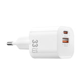 Wiwu Wi-G017 Cube Serisi Type-C PD & USB-A GaN Tech PD Hızlı Şarj Özellikli Mini Şarj Başlığı 33W