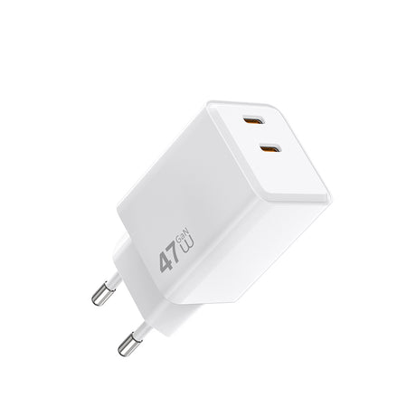 Wiwu Wi-G025 Cube Serisi Dual Type-C PD GaN Teknolojili Hızlı Şarj Başlığı 45W