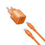 Wiwu Wi-G025 Cube Serisi Type-C to Type-C GaN Tech Hızlı Şarj Özellikli Kablolu Şarj Seti 47W