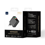 Wiwu Wi-G028 Voyager Serisi GaN Teknolojili PD/QC TFT Göstergeli Hızlı Şarj Başlığı 140W