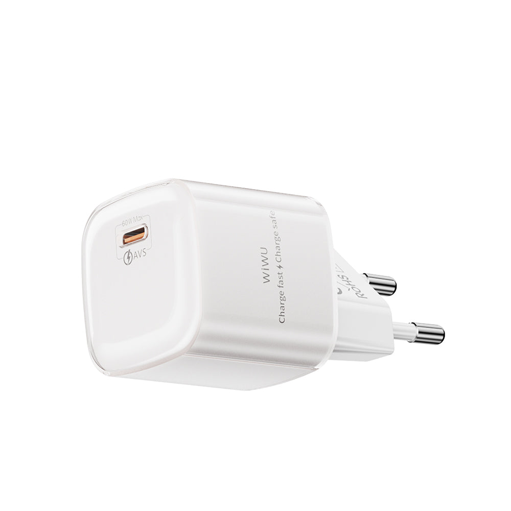 Wiwu Wi-G037 Jade Dynamic Serisi AVS Özellikli GaN Tech PD Hızlı Şarj Özellikli Şarj Başlığı 60W