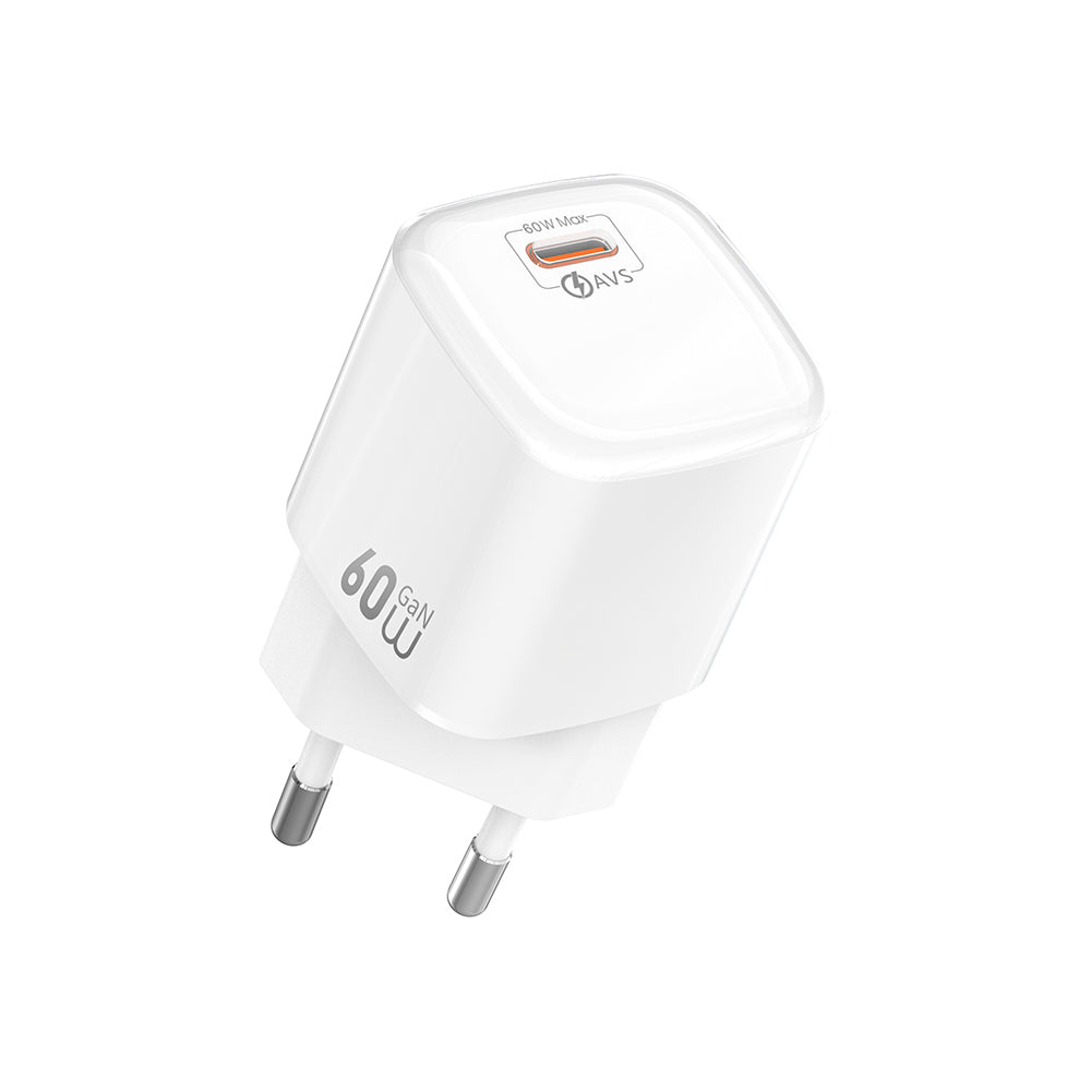 Wiwu Wi-G037 Jade Dynamic Serisi AVS Özellikli GaN Tech PD Hızlı Şarj Özellikli Şarj Başlığı 60W