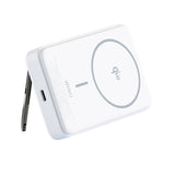 Wiwu Wi-P031 Qi2 Şarj Teknolojili LED Işık Göstergeli Standlı 30W Taşınabilir M-safe Wireless Powerbank 10.000mAh