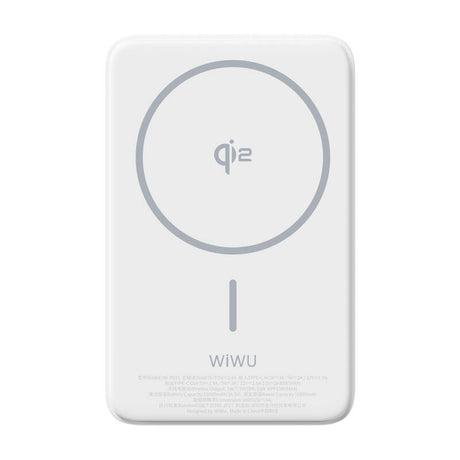 Wiwu Wi-P031 Qi2 Şarj Teknolojili LED Işık Göstergeli Standlı 30W Taşınabilir M-safe Wireless Powerbank 10.000mAh