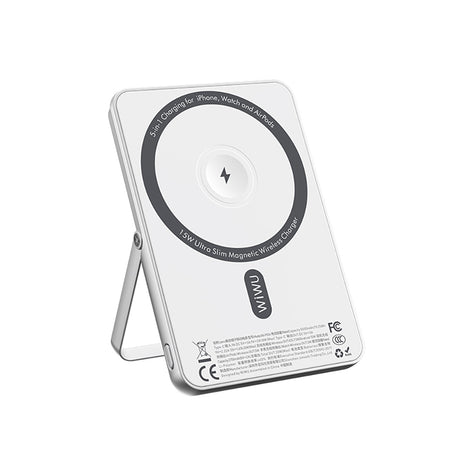 Wiwu Wi-P034 Dijital LED Göstergeli Standlı Kablosuz Powerbank 5000mAh 15W