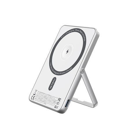 Wiwu Wi-P034 Dijital LED Göstergeli Standlı Kablosuz Powerbank 5000mAh 15W