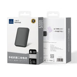 Wiwu Wi-P037 Qi Şarj Teknolojili LED Işık Göstergeli M-safe Kablosuz Powerbank 5000mAh 15W