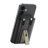 Wiwu Wi-P056 Taşınabilir Wireless Şarj ve PD Hızlı Şarj Özellikli Powerbank 15W 10000mAh