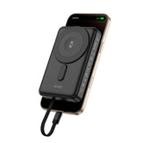 Wiwu Wi-P056 Taşınabilir Wireless Şarj ve PD Hızlı Şarj Özellikli Powerbank 15W 10000mAh