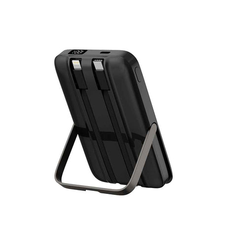 Wiwu Wi-P077 Pionner Serisi Taşınabilir Wireless Şarj ve PD 20W Hızlı Şarj Özellikli Standlı Powerbank 15W 10000mAh