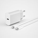 Wiwu Wi-U001 Quick 20W Tek Bağlantılı Şarj Başlığı Type-C to Lightning PD 20W Kablolu Şarj Seti