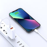 Wiwu Wi-U002 Quick Hızlı Şarj Başlığı Type-C to Lightning PD 20W Kablolu Şarj Seti