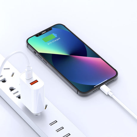 Wiwu Wi-U002 Quick Hızlı Şarj Başlığı Type-C to Lightning PD 20W Kablolu Şarj Seti