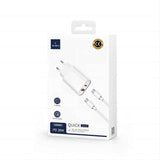 Wiwu Wi-U002 Quick Hızlı Şarj Başlığı Type-C to Type-C PD 20W Kablolu Şarj Seti