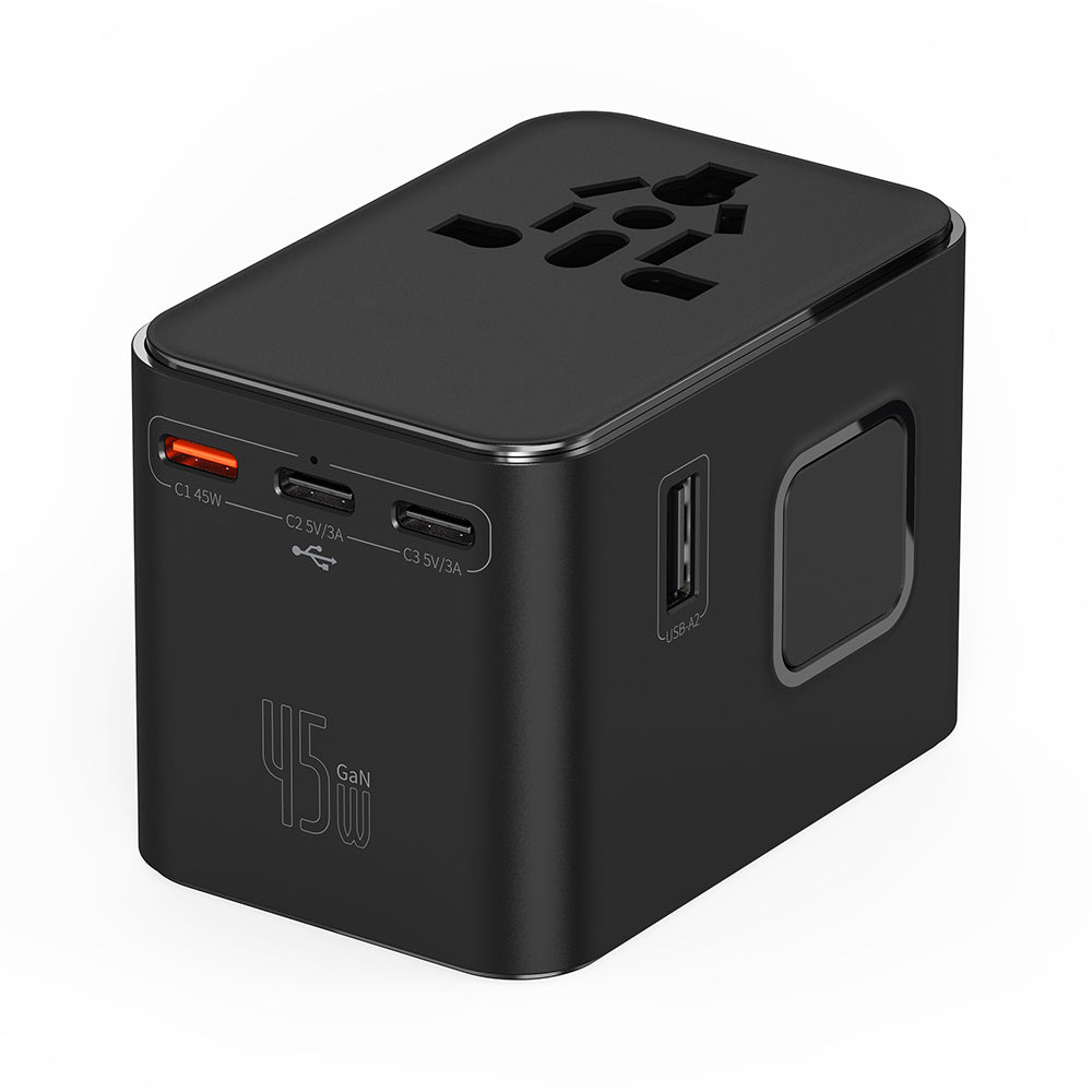 Wiwu Wi-UA006 Çoklu Universal TR/US/UK/AUS/EU Uyumlu Seyahat Şarj Adaptörü 45W