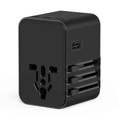Wiwu Wi-UA006 Çoklu Universal TR/US/UK/AUS/EU Uyumlu Seyahat Şarj Adaptörü 45W
