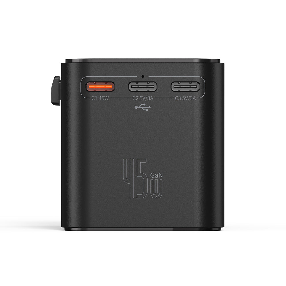Wiwu Wi-UA006 Çoklu Universal TR/US/UK/AUS/EU Uyumlu Seyahat Şarj Adaptörü 45W
