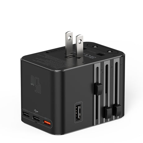 Wiwu Wi-UA006 Çoklu Universal TR/US/UK/AUS/EU Uyumlu Seyahat Şarj Adaptörü 45W