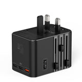 Wiwu Wi-UA006 Çoklu Universal TR/US/UK/AUS/EU Uyumlu Seyahat Şarj Adaptörü 45W