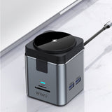 Wiwu Wi-W025 9in1 M-safe Şarj Özellikli Type-C Hub PD 100W USB 3.0 SD/TF HDMI RJ45