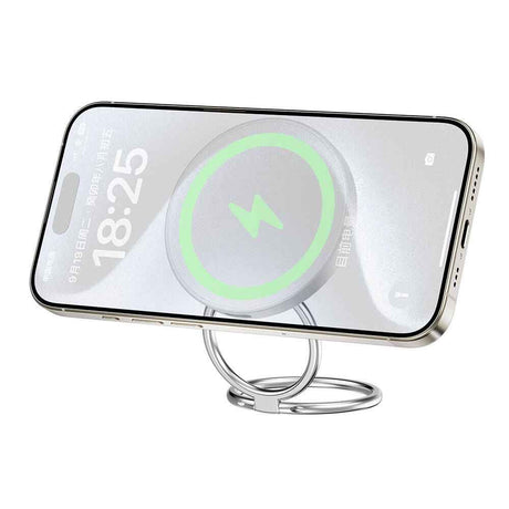 Wiwu Wi-W027 Standlı Hızlı ve M-safe Şarj Özellikli Kablosuz Şarj Aleti 15W