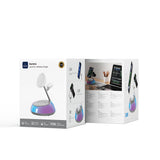 Wiwu Wi-W036 Qi2 3 in 1 Magnetik Hızlı Şarj Özellikli Ambiyans Işıklı Kablosuz Şarj Standı 15W