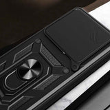 Xiaomi 15T Kılıf Magnetik Standlı Kamera Korumalı Zore Sürgülü Vega Kapak