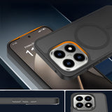 Xiaomi 15T Kılıf Sert PC Arka Yüzey Wireless Şarj Özellikli Zore Flet M-safe Kapak