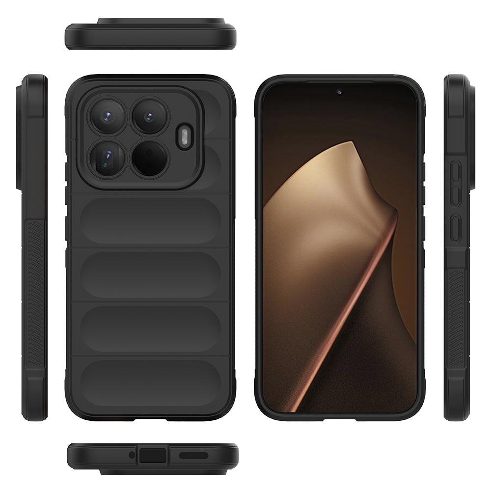 Xiaomi 15T Pro Kılıf Esnek TPU Oyuklu Arka Yüzey Tasarımlı Zore Etnik Silikon Kapak