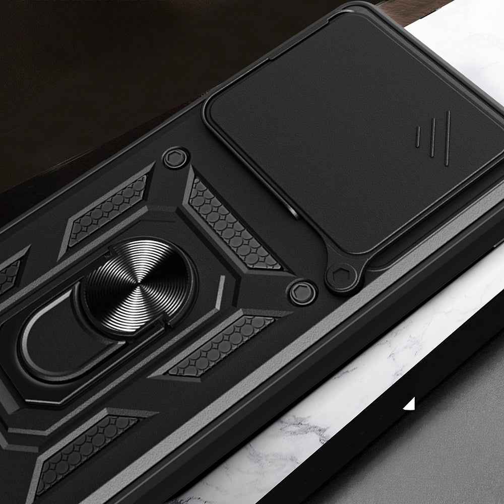Xiaomi 15T Pro Kılıf Magnetik Standlı Kamera Korumalı Zore Sürgülü Vega Kapak
