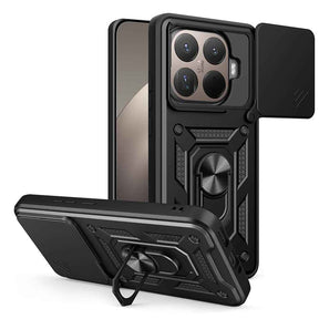 Xiaomi 15T Pro Kılıf Magnetik Standlı Kamera Korumalı Zore Sürgülü Vega Kapak