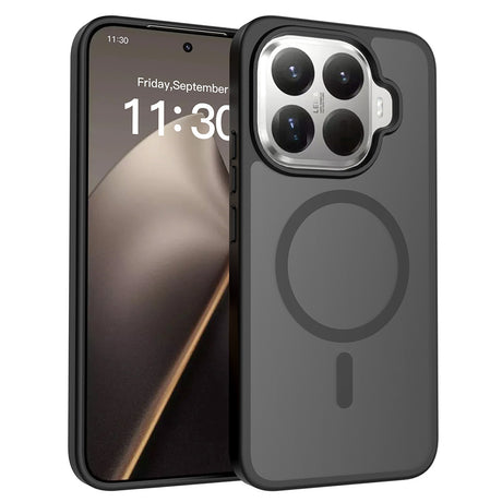 Xiaomi 15T Pro Kılıf Sert PC Arka Yüzey Wireless Şarj Özellikli Zore Flet M-safe Kapak
