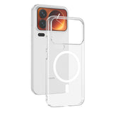 Xiaomi 17 Pro Kamera Korumalı M-Safe Şarj Özellikli Şeffaf Zore London Sert PC Kapak