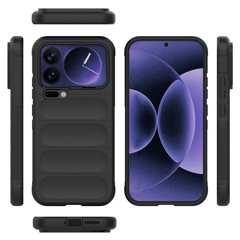 Xiaomi 17 Pro Max Kılıf Esnek TPU Oyuklu Arka Yüzey Tasarımlı Zore Etnik Silikon Kapak