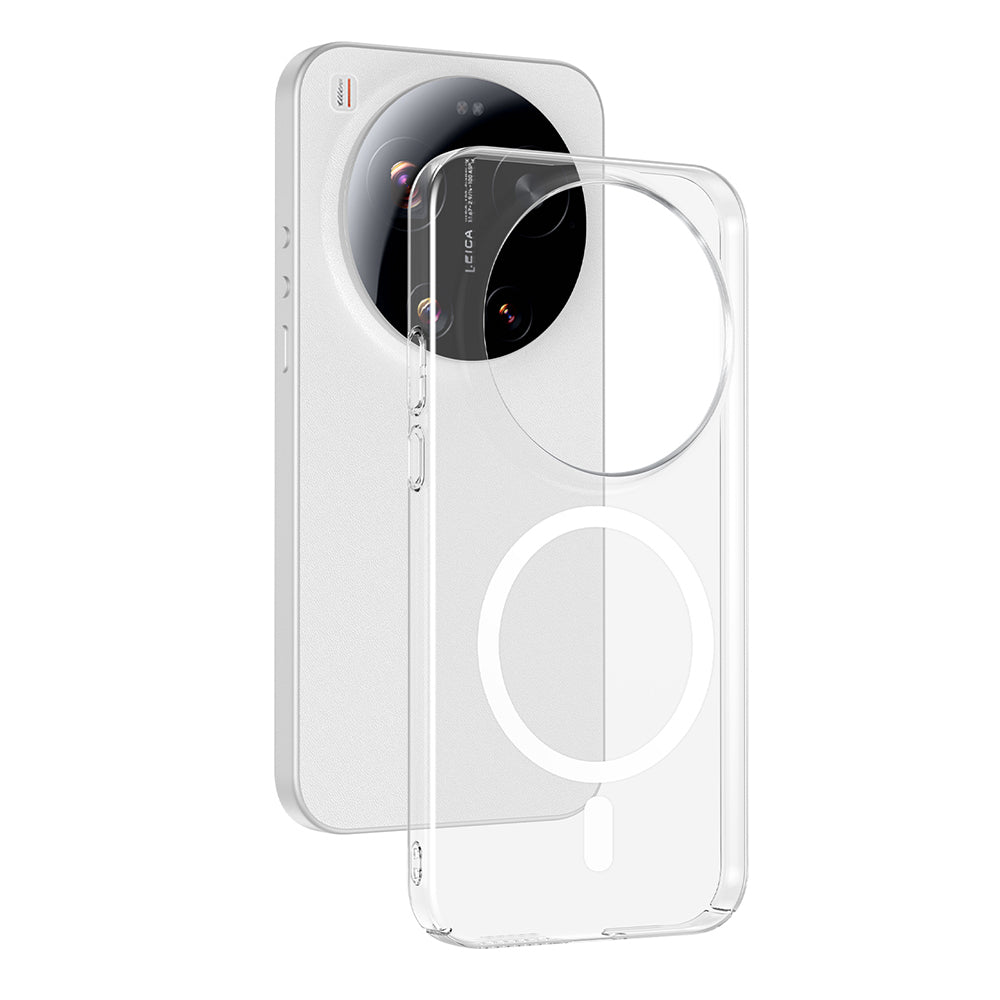 Xiaomi 17 Ultra Kamera Korumalı M-Safe Şarj Özellikli Şeffaf Zore London Sert PC Kapak