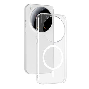 Xiaomi 17 Ultra Kamera Korumalı M-Safe Şarj Özellikli Şeffaf Zore London Sert PC Kapak