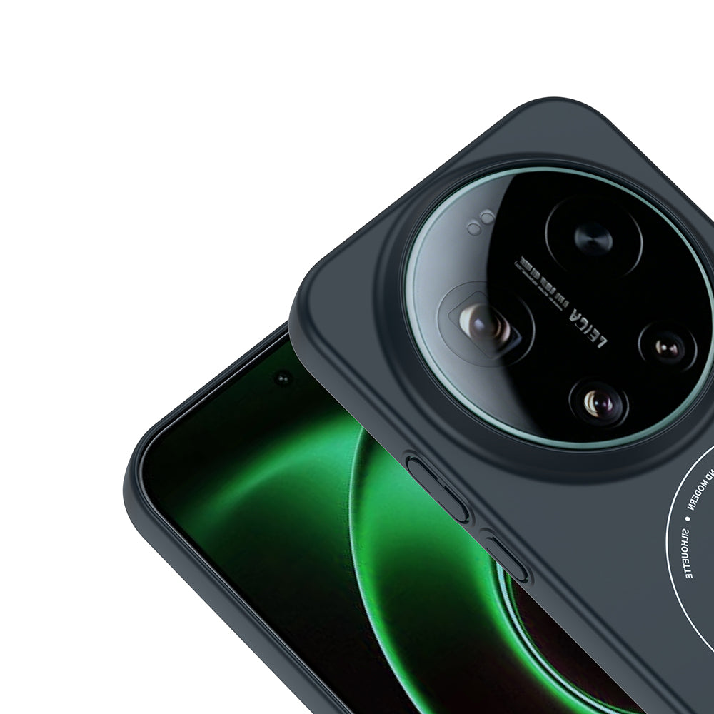 Xiaomi 17 Ultra Kılıf M-Safe Şarj Özellikli Kamera Korumalı Zore Elio Sert PC Kapak