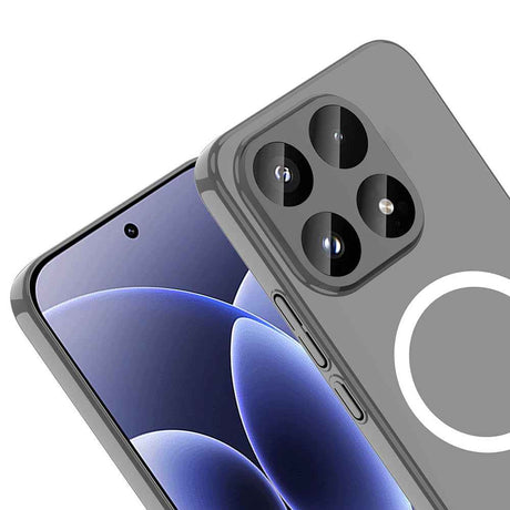 Xiaomi 17T Kamera Korumalı M-Safe Şarj Özellikli Şeffaf Zore London Sert PC Kapak
