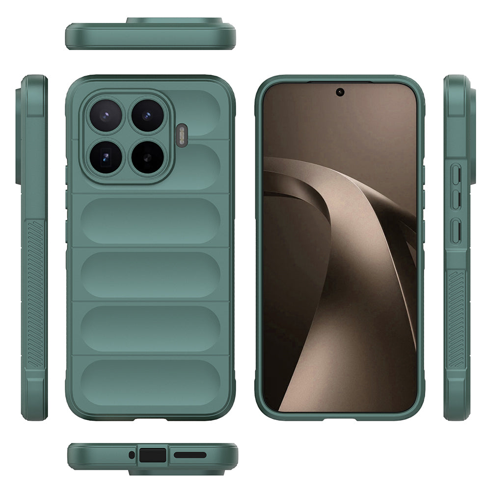 Xiaomi 17T Kılıf Esnek TPU Oyuklu Arka Yüzey Tasarımlı Zore Etnik Silikon Kapak
