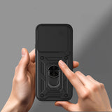 Xiaomi 17T Kılıf Magnetik Standlı Kamera Korumalı Zore Sürgülü Vega Kapak
