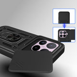 Xiaomi 17T Kılıf Magnetik Standlı Kamera Korumalı Zore Sürgülü Vega Kapak